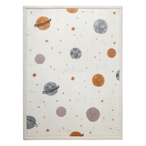 Hakuna Matte CloudSoft Baby Play Mat for Floor 60" x 80" Planets – Coral Velvet Memory Foam Rug for Crawling & Cozy Play – Non-Slip, Water-Resistant, Easy-CareTummy Time Mat, Playmat for Playpen - Thumbnail 6