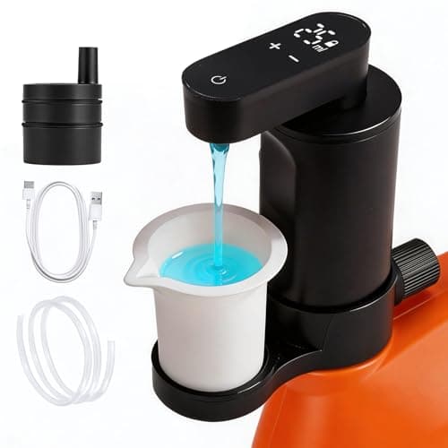 Electric Laundry Detergent Dispenser, Automatic Laundry Dispenser for Liquid Detergent, with Bottle Adapter, USB Recharg 8ml/s Flow, 5 Mode Smart Laundry Soap Pump for Laundry Room Organization, Black