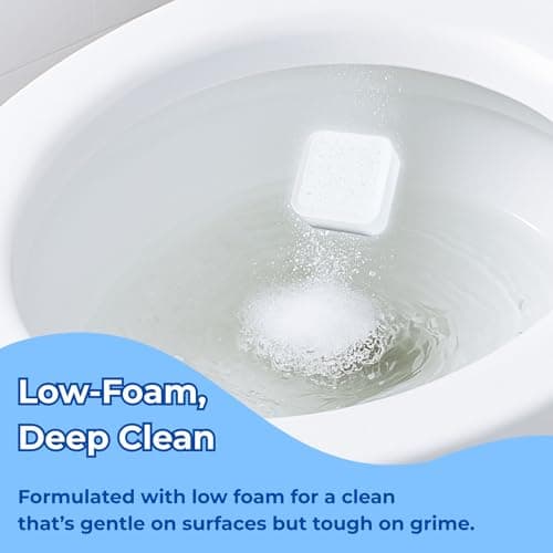 OceanBreezy Toilet Bowl Cleaner Tablets 24 Pcs, Household Toilet Cleaner with Bleach for Deodorizing & Septic-Safe Deep Cleaning, No Harsh Chemicals Powerful Stain Remover, Bathroom Cleaning Supplies - Thumbnail 5