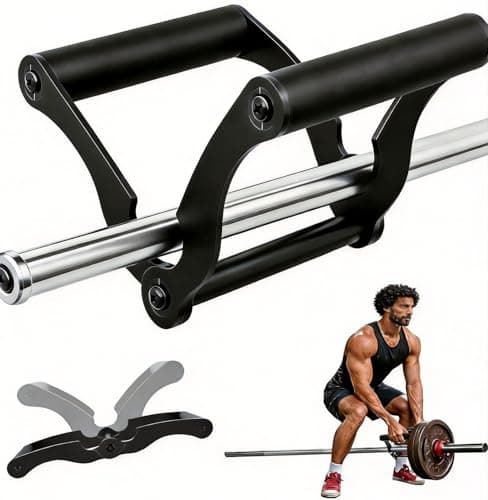 V Bar Landmine Handle Attachment - HAFOWAH Adjustable T Bar Row Attachment with V Grip for for Back Training, Fits Strength Training Barbell Bar, Foldable Steel V Bar for Home Gym, Deadlifts - Image 1