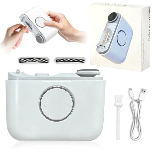 YunLuna Electric Nail Clipper,Electric Nail Trimmer with Light,Electric Fingernail Clippers with Polishing,Rechargeable Electric Automatic Nail Clipper for Seniors,Mother‘s Day Gifts for Mom Womens - Image 1