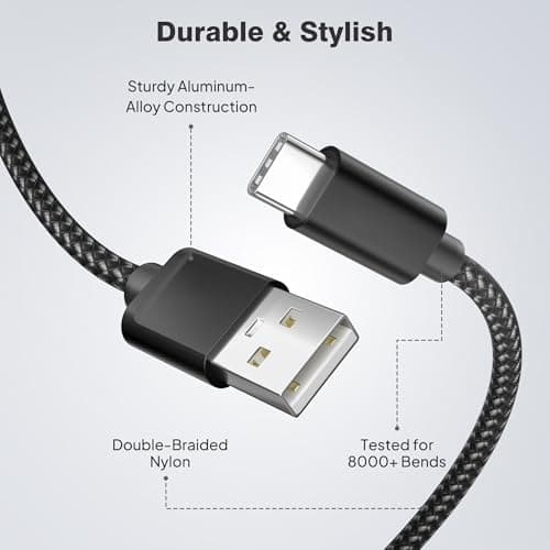 Elebase for iPhone 17 Pro Max Car Charger Cable 1.5/3.3/6.6FT 3 Pack,USB A to Type C Charging Cord for New Apple 16 15 Pro Max Plus,iPad Pro 2024 2022 2021 2020 2018 iPad Air 5 4 iPad mini 8 7 6 - Thumbnail 4