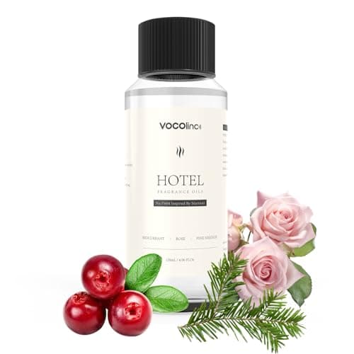 VOCOlinc Hotel Collection Diffuser Oil - Marriott - Inspired by Luxury Five Star Hotel Lobby Scent Oil for Waterless Oil Diffusers, Luxurious Scents of Redcurrant, Rose, and Pine Needles (4.06 OZ) - Image 1