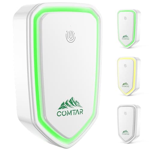 COMTAR Air Ionizers for Home (4 Pack), Negative Ion Filtration System, Quiet Air Freshener for Bedroom, Office, Kitchen, Portable Air Filter Odor, Smoke Dust, Pets, Eliminator, Mini Air Cleaner