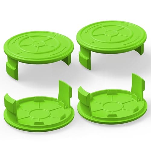 YWTESCH 4 Pack String Trimmer Replacement Spool Cap for Greenworks, Weed Wacker String Parts Trimmer Line Cap Covers Compatible with Greenworks Cordless Weed Eater - Image 1