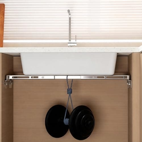 HAHOME Undermount Sink Brackets Support Kit, Adjustable Heavy Duty Stainless Steel Undermount Sink Repair Braces for Kitchen & Bathroom Sinks 28–39.4 Inch (2 Pack) - Thumbnail 6