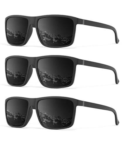 OUKEMAX Polarized Sunglasses Men Women: Mens Sunglasses Sun Glasses for Driving Sports Fishing with UV Protection 3 Packs - Image 1