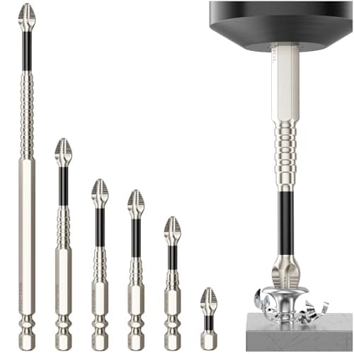 High Magnetic Screwdriver Drill Bit Set - 6pcs K5 Impact Resistant Non Slip Bit - Screwdriver Bit Set - Magnetic Screwdriver Set - 25 50 65 70 90 150mm (6pcs)