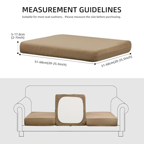 SUKAIKEQA Outdoor Cushion Covers Set,8PCS Waterproof Patio Furniture Couch Seat Slipcovers, Replacement for Sofa Sectional Chair(Cover，Only) - Thumbnail 2