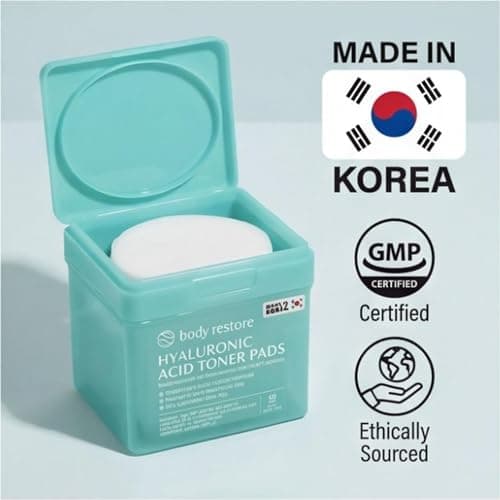 Body Restore Niacinamide Cooling Jelly Toner Pads – Fathers Day Gift for Dad, Korean Skin Care, Face Wipe with Hyaluronic Acid, Birthday Gifts for Women and Men – Cooling Jelly - Thumbnail 6