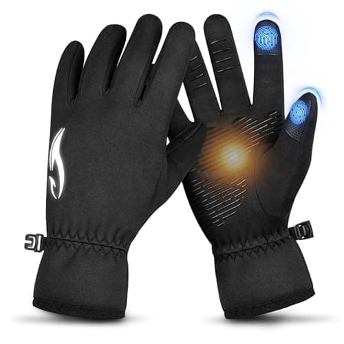 ATERCEL Gloves for Women Cold Weather, Winter Gloves Men,Touch Screen Warm Waterproof Glove for Cycling, Running, Driving - Image 1