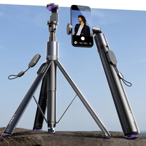 LISEN [0.01s-Open] Phone Tripod for iPhone, 67" Selfie Stick Tripod with Remote, Extendable Cell Phone Tripod Stand, Perfect for Travel Video Recording Live Stream Vlog for iPhone 17 Pro Max & Android - Image 1