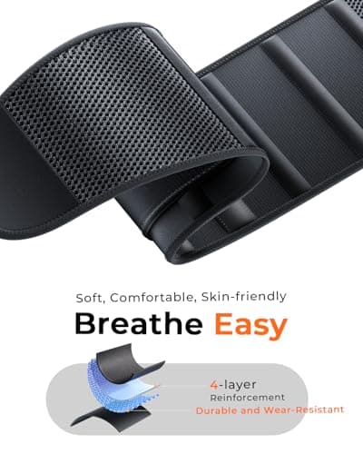 Medical-Grade Work Back Brace with Adjustable Shoulder Straps [Stronger Support & Breathable Mesh] Lower Back Support Belt for Men Women - Pain Relief for Lifting, Warehouse, Construction & Moving - Thumbnail 6