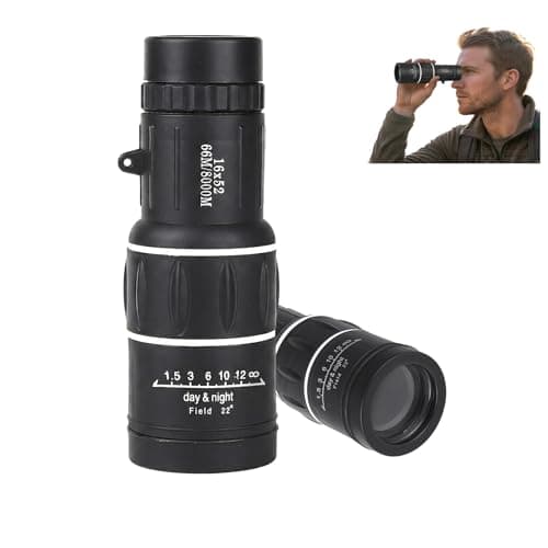 16x52 Monocular Telescope for Adults & Kids – High-Powered Compact Waterproof BAK4 Prism, for Bird Watching, Hiking, Hunting & Wildlife, Gift for Men Dad Husband - Image 1