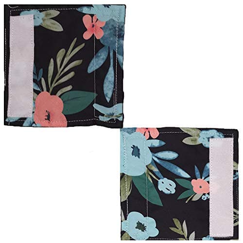 Baby Car Seat Neck Cover, Car Seat Strap Cover, Seat Belt Cushions Pads, Shoulder Strap Protectors, Reversible Pram Harness Covers in Minky Floral, Baby Neck Pad Protector - Thumbnail 3