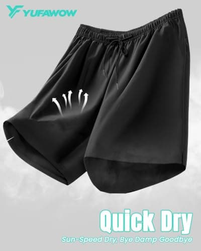 7 Inch 7in Men Swim Trunks Compression Liner Quick Dry Drawstring Male Swimwear Swimsuit Swimtrunks Boardshorts Bathing Suit Fair Beach Water Shorts Zipper Mesh Pocket Lined Inseam Harbor no Mesh - Thumbnail 6