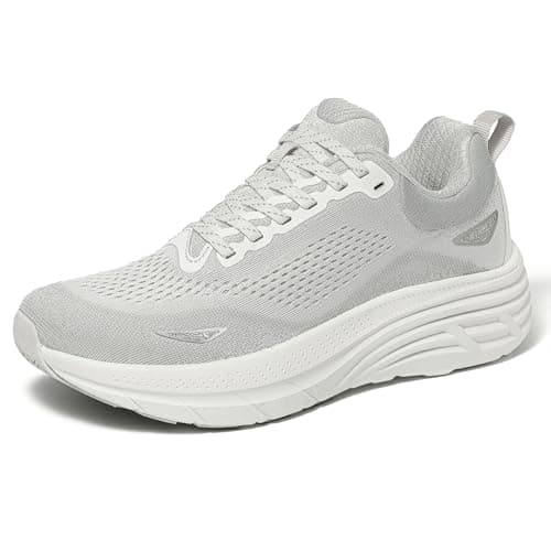 Wirpex Women's Walking Shoes Wide Toe Box Cushion Comfortable Tennis Shoes Non-Slip Running Workout Gym Sports Athletic Breathable Fashion Sneakers White 6 - Image 1