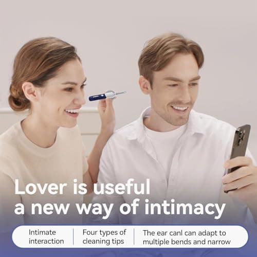 Earsight Plus E33R Ear Wax Removal Tool Camera, FSA HSA Eligible Items, Ear Cleaner with Flexible Ear Camera Otoscope, Visual Ear Pick Tweezers Wax Remover, Ear Cleaning Kit for Family by Bebird - Thumbnail 6