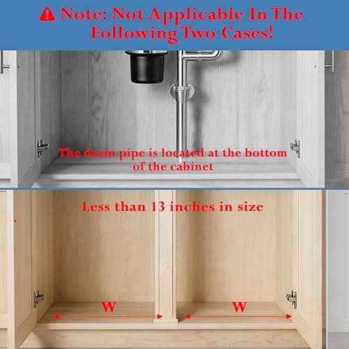 Aisslro Under Sink Organizer, 2 Tier Under the Sink Storage, Expandable Adjustable Slide Out Pull Out Under Cabinet Organizers Shelf, for Kitchen Bathroom Pantry Closet Organization, Black - Thumbnail 3