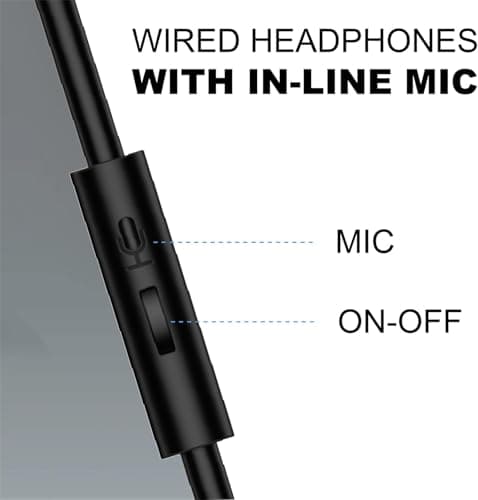BeAttack Wired Over Ear Headphones Studio Monitor & Mixing DJ Stereo Headsets with 50mm Drivers and 1/4 to 3.5mm Jack for Cellphone Type C AMP Computer Recording Podcast Keyboard Guitar Laptop Black - Thumbnail 6