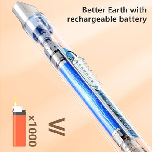 REIDEA Candle Lighter Long USB Rechargeable Arc Windproof Flameless with Safety Switch Buttom for Home Kitchen BBQ Camping Stove - Thumbnail 3