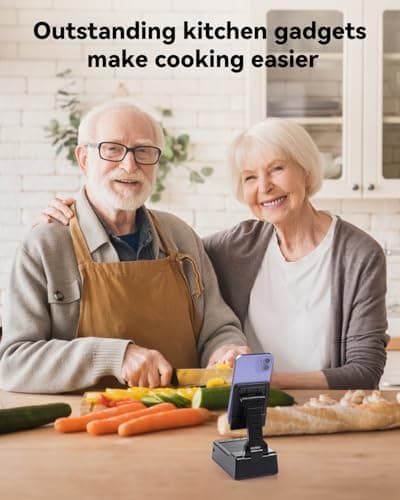 Father's Day Gifts for Dad, Birthday Gifts for Men Women, 4 in 1 Cell Phone Stand with Bluetooth Speaker Dual Connect, Stocking Stuffers White Elephant Gifts for Adults (2 Pack) - Thumbnail 6