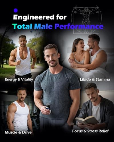 PickYouth Synergy-T Testosterone Booster Supplement for Men, Total Male Performance, Liposomal Absorption System, 100% Transparency with Ashwagandha, DIM, Turkesterone, Zinc & Tongkat Ali, 60 Count - Thumbnail 4