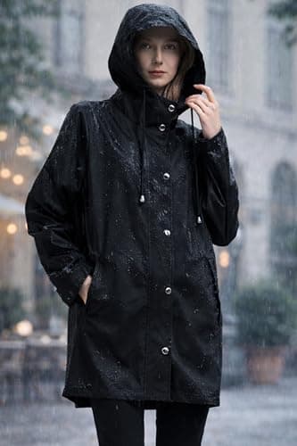 Orolay RainJacket for Women Waterproof with Hood Trech Coat for Women Lightweight Raincoats Packable Windbreaker - Thumbnail 2