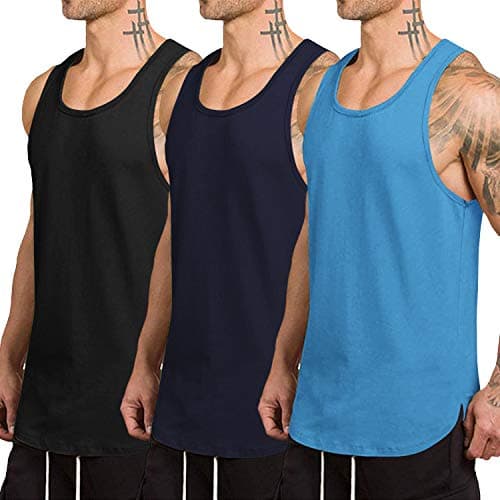 COOFANDY Summer Sleeveless Shirts Mens Tank Tops Beach Men Sleeveless Workout Tshirt Moisture Wicking - Image 1