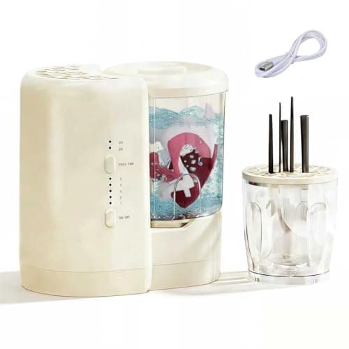 3-in-1 Electric Makeup Brush Cleaning Machine USB Portable Makeup Brush Cleaning Tool Makeup Brush Dryer Underwear Cleaning Machine suitable for various sizes of beauty sets sponges and small clothes - Image 1