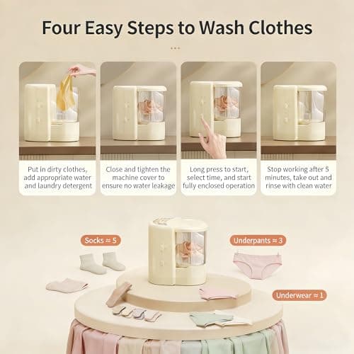 3-in-1 Electric Makeup Brush Cleaning Machine USB Portable Makeup Brush Cleaning Tool Makeup Brush Dryer Underwear Cleaning Machine suitable for various sizes of beauty sets sponges and small clothes - Thumbnail 3