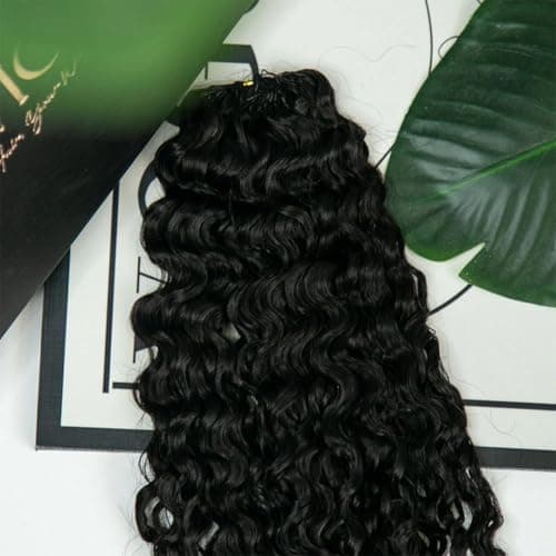 YWIGS Burmese Curly Human Crochet Hair for Miracle Knots 22" NC 100 Strands - Thumbnail 3