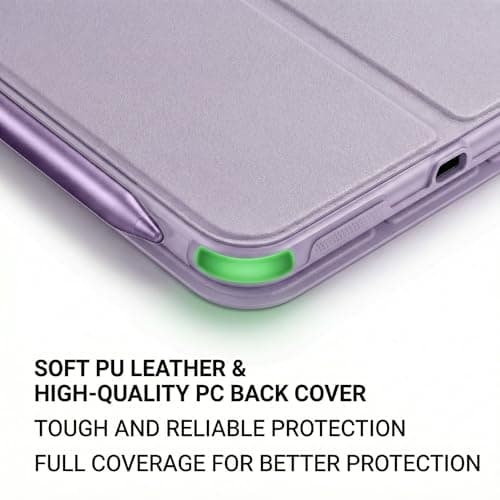 Mouncolor Case for iPad (A16) 11th Generation 11 Inch 2025, iPad 10th Generation Case 10.9 Inch 2022 with Pencil Holder, 3+Y Fold Magnetic Protective Stand Cover (Purple) - Thumbnail 3