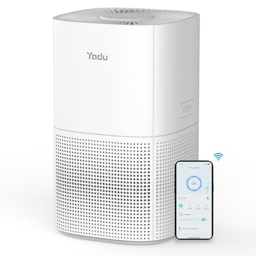 YADU True H13 HEPA Air Purifier for Bedroom, Small Quiet Air Purifier for Home with 360° Surround Intake, Smart APP Control, 200 sq.ft, 3-Stage Filtration System - Image 1