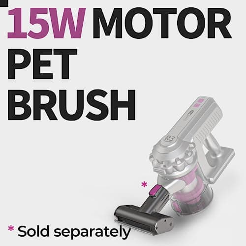 ROOMIE TEC R3 Cordless Stick Vacuum Cleaner, Fadeless Suction Power for Floor and Carpet, Up to 43 Min Powerful Battery, Bagless, Large Capacity, Extra Wide Roller, LED Headlights, and HEPA Filtration - Thumbnail 6