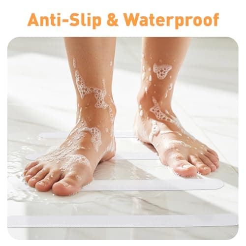 AGPTEK 36PCS Bathtub Non Slip Stickers, Anti-Slip Shower Strips with Strong Adhesive for Bath Tub Shower Bathroom Edge of Swimming Pool Stairs Ladders Boats, Clear - Thumbnail 2