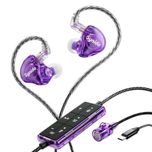 Sound Card Karaoke Headset with Mic, in-Ear Monitor Livestreaming Headphone