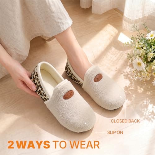 ATHMILE Mens Womens House Slippers Soft Slip-on Slipper Socks Non-Slip Indoor Outdoor House Shoes for Home Bedroom Travel Gifts for Women Men - Thumbnail 2