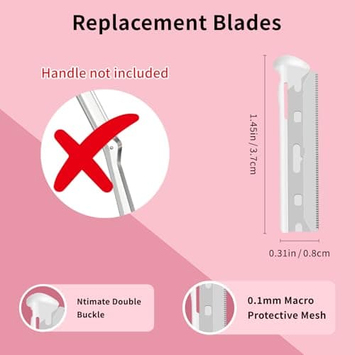 Replacement Blades Compatible with Tweezerman Facial Razor, 20 Count (Pack of 1) - Thumbnail 6