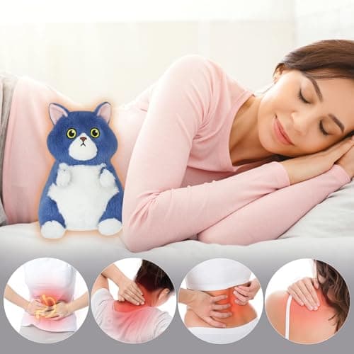 Ayehe Microwavable Stuffed Animals, Cute Cat Heated Stuffed Animals Plushies, Heating Pad Animal Plush Toys for Adults and Kids (Fish) - Thumbnail 6