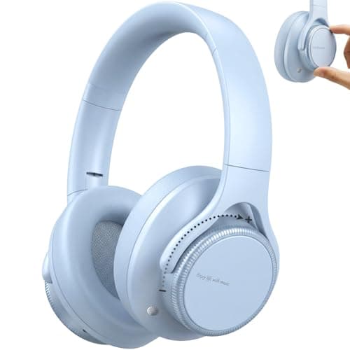 Xmenha ANC Wireless Bluetooth Hybrid Active Noise Cancelling Headphones Over the Ear Earphones Sound Cancelling Headphone Headset with Noise Cancellation for Airplane Travel Gym Game Adults - Image 1