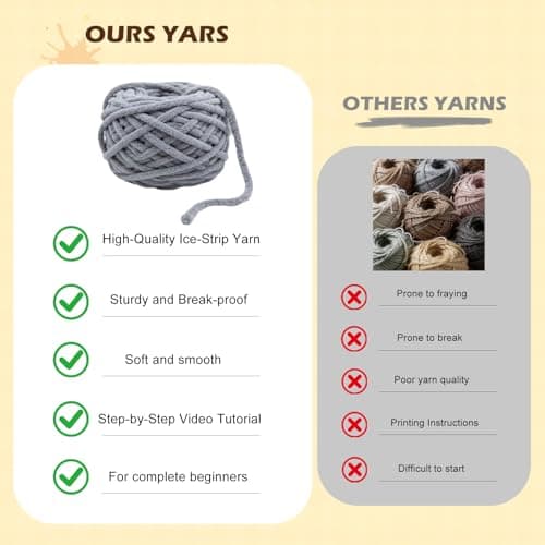 AI.QVOKA Crochet Kit for Beginners Kids Ages 8-12, Learn to Crochet Kit for Adult Beginners | Cat Crochet Animal Kit with Step-by-Step Video Tutorials – Perfect Crochet Gifts for Girls (2 Pack) - Thumbnail 4