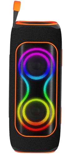 Musibaby 80W Bluetooth Speaker, Loud Portable Speaker with Deep Bass, Waterproof Outdoor Speaker with RGB Lights for Camping, Beach & Party, 24H Playtime, BT5.3, Dual Pairing - Image 1