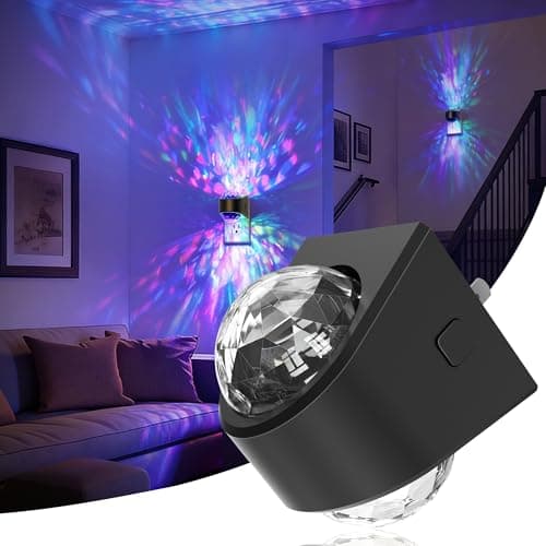 JandCase Night Lights Plug into Wall, Star Projector RGB Night Light with 9 Color Change, Automatic Galaxy Nightlight Plug in with Light Sensor for Bathroom Hallway Room Decor - Image 1