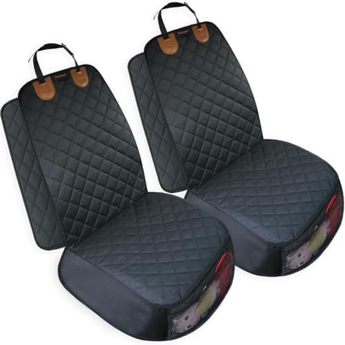 Puptoceed Dog Front Seat Cover for Cars 2PK Pet Car Seat Cover Front Bucket Seat Covers for Dogs Front Car Seat Cover Captain Chair Seat Covers - Image 1