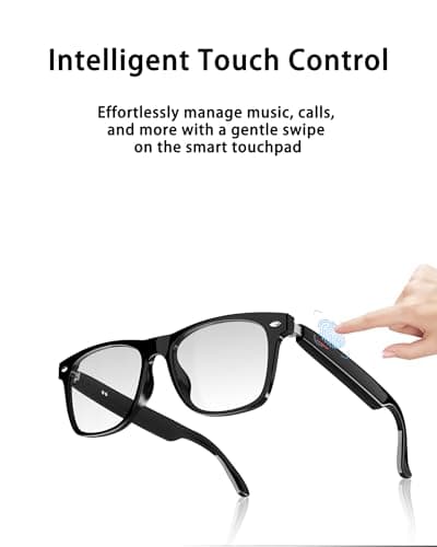 Orpnkna Smart Glasses, Bluetooth Glasses with Auto On/Off, Open-Ear Audio, Voice Assistant, Unisex Design for Men and Women - Thumbnail 2