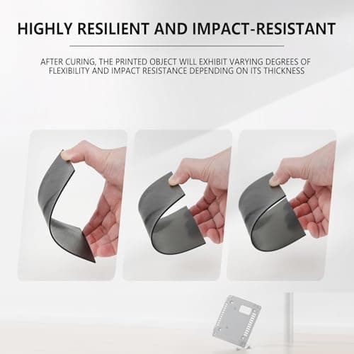 Cretbee ABS-Like 3D Printer Resin, 1kg High Toughness Heat-Curable Resin, Non-Brittle Engineering Resin for Functional Parts, 405nm UV-Curing LCD/DLP/MSLA 3D Printing Liquid - Light Gray, 1000g - Thumbnail 5
