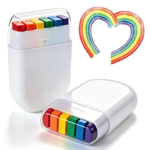 Rainbow Pride Face Paint Stick - 2 Pack Face & Body Makeup for Pride Parade, Skin-Safe Easy Apply & Washable, Vibrant LGBTQ Flag Colors for Pride Month Parades, Festivals & Cosplay - Image 1
