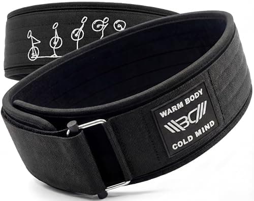 WARM BODY COLD MIND 4" Weight Lifting Belt 2.0 - Perfect for Olympic Weightlifting, Squats, Deadlift, Powerlifting - Gym Back Support for Men and Women (XX-Large, Black 5mm) - Image 1