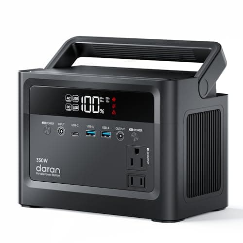 2026 Portable Power Station 700W Surge, 230.4Wh LiFePO4 (LFP) Battery, Power Bank 110V/ 350W Pure Sine Wave AC Outlet, Solar Generator Fast Charging for Camping, Emergency, Laptop, RV, Off-Grid Living - Image 1